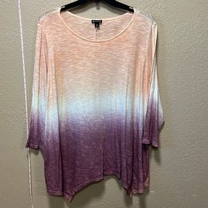 New directions tie dye curvy 2X nwot tunic